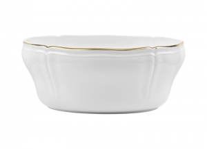 Ginroi Corona Gold Oval Salad Bowl - 9.75"